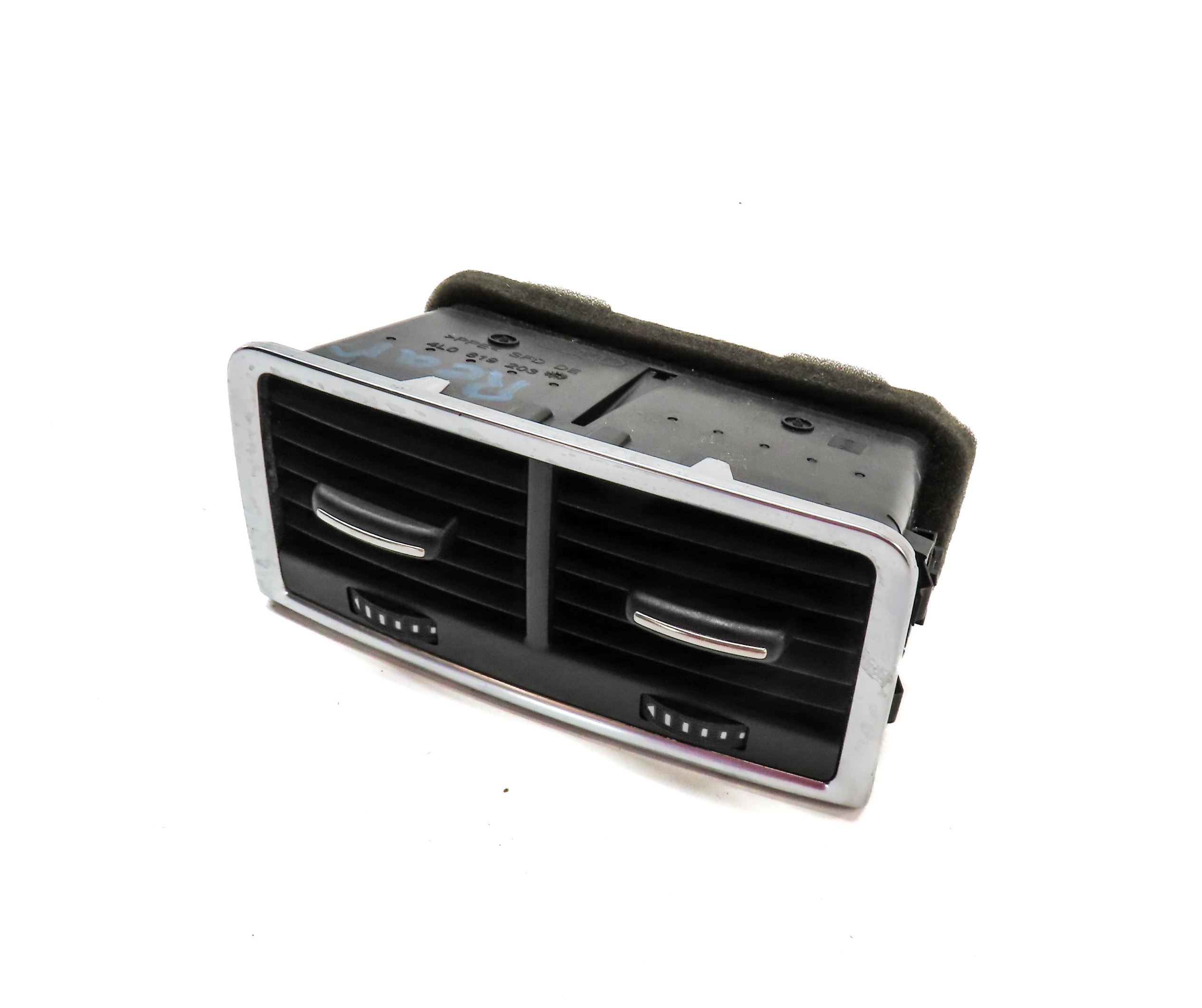 2007 AUDI Q7 (4HL) REAR CENTER CONSOLE HEAT AIR AC HVAC DUAL VENT (Black) — exact item pictured